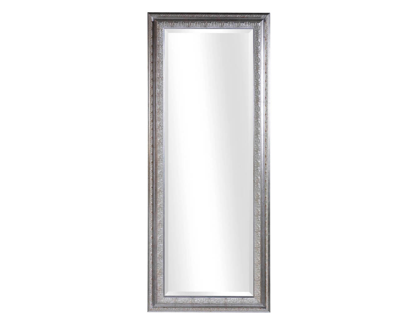 Langer silberner Spiegel "Salamanca", Hochformat