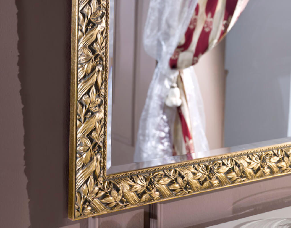 Goldener Spiegel "Lissabon", Detail Blattmuster