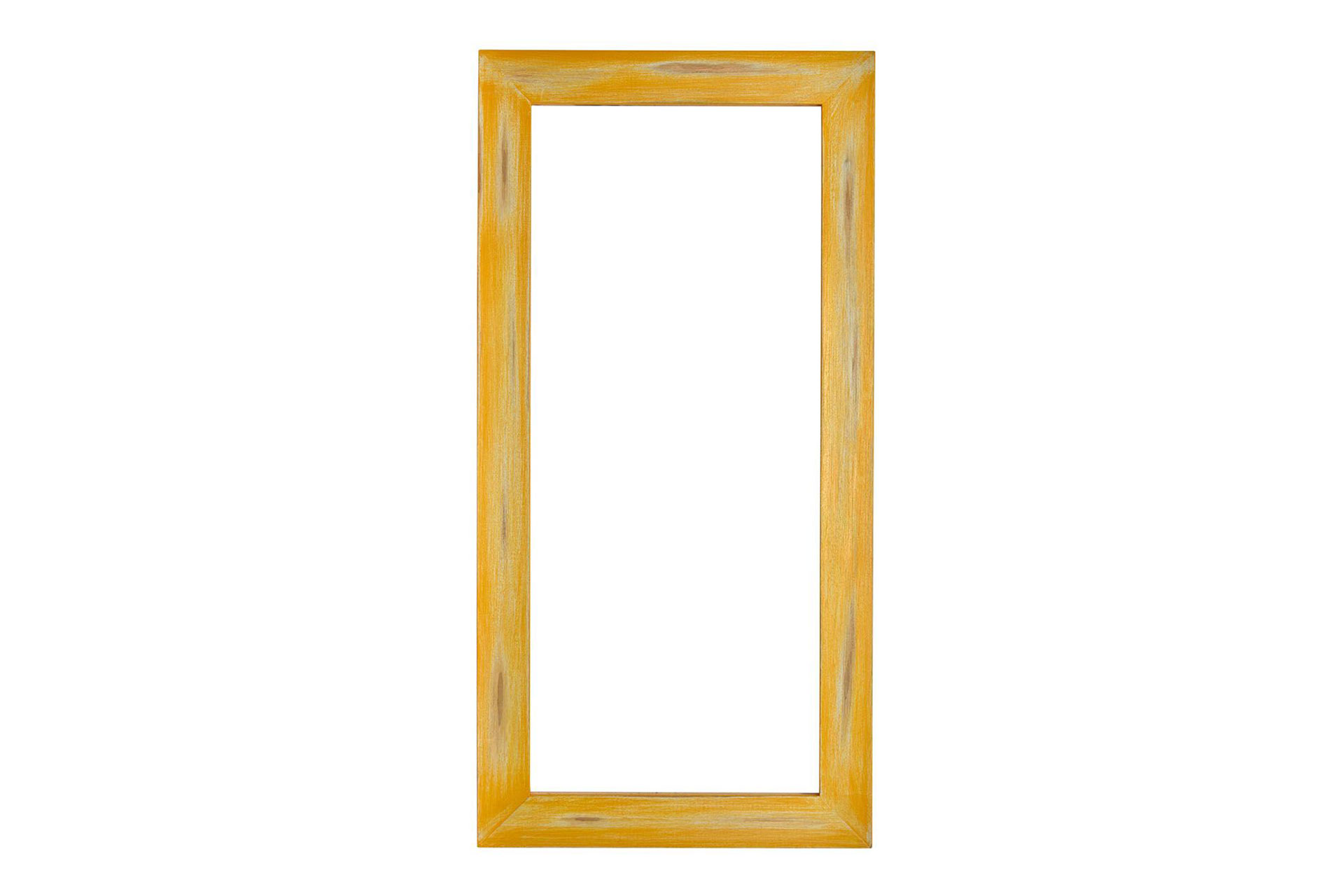 Modell Etta, rechteckig, Farbe: gelb, modern, Herstellung: ASR-Rahmendesign Material: Holz, Spiegel Facette, Ansicht Front