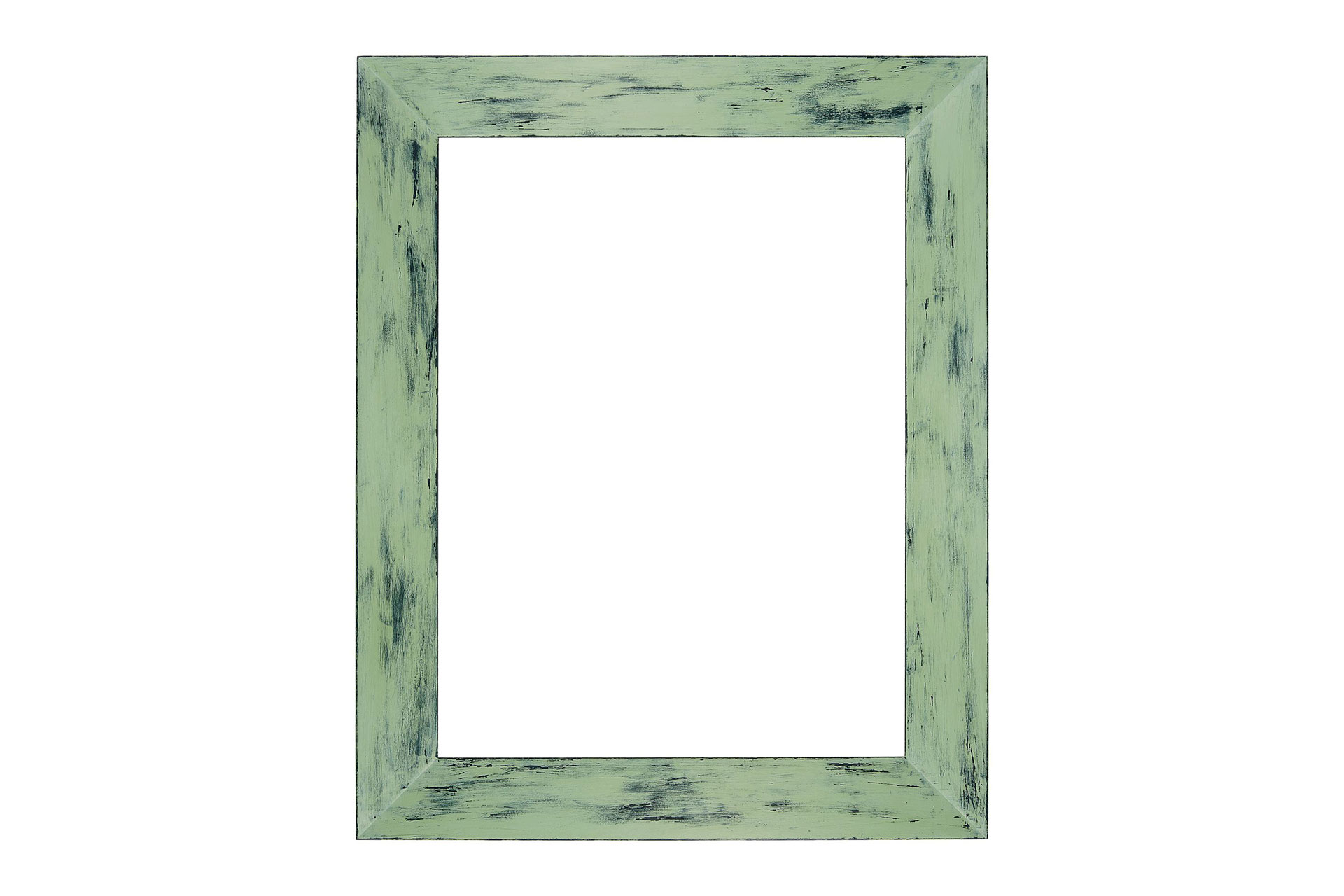 Wand Spiegel Modell Murray, Industrial Style, Finishing: Wachstechnik, Spiegel: Facettenspiegel,  Style: klassisch, modern, Farbe: Black velvet / grün gemischt, Raum: Innenbereich, Frontansicht