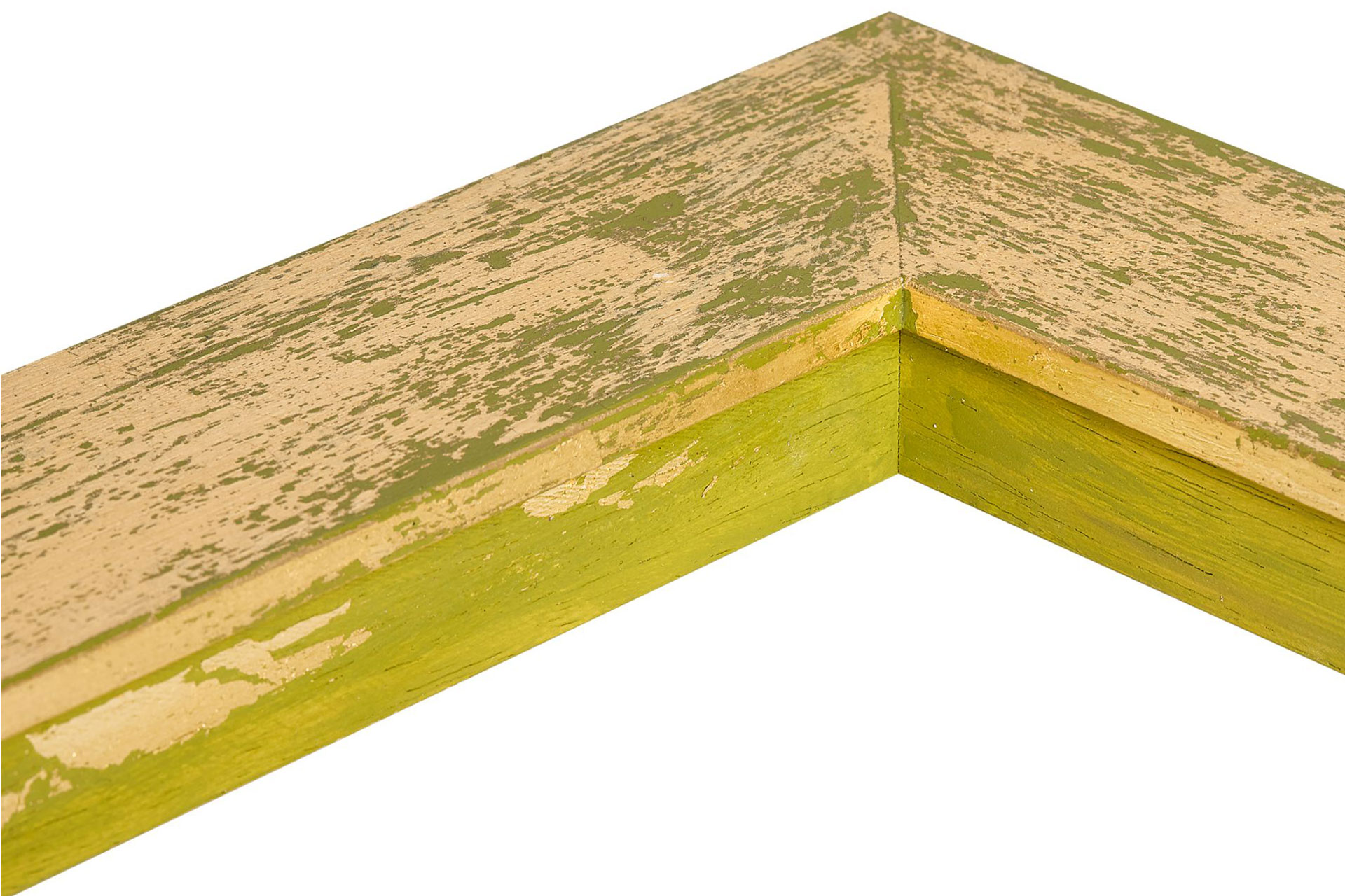 Industrial-Chic Modell Boston, Citrine Blattmetall Gold, rechteckig, Herstellung: ASR-Rahmendesign Material: Holz, Ansicht Innenbereich, Eckausschnitt